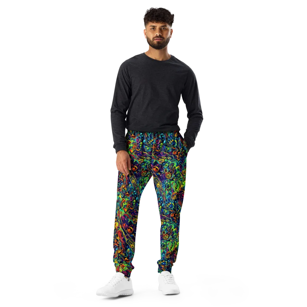 Liquid Kaleidoscope on Men's Joggers — Front
