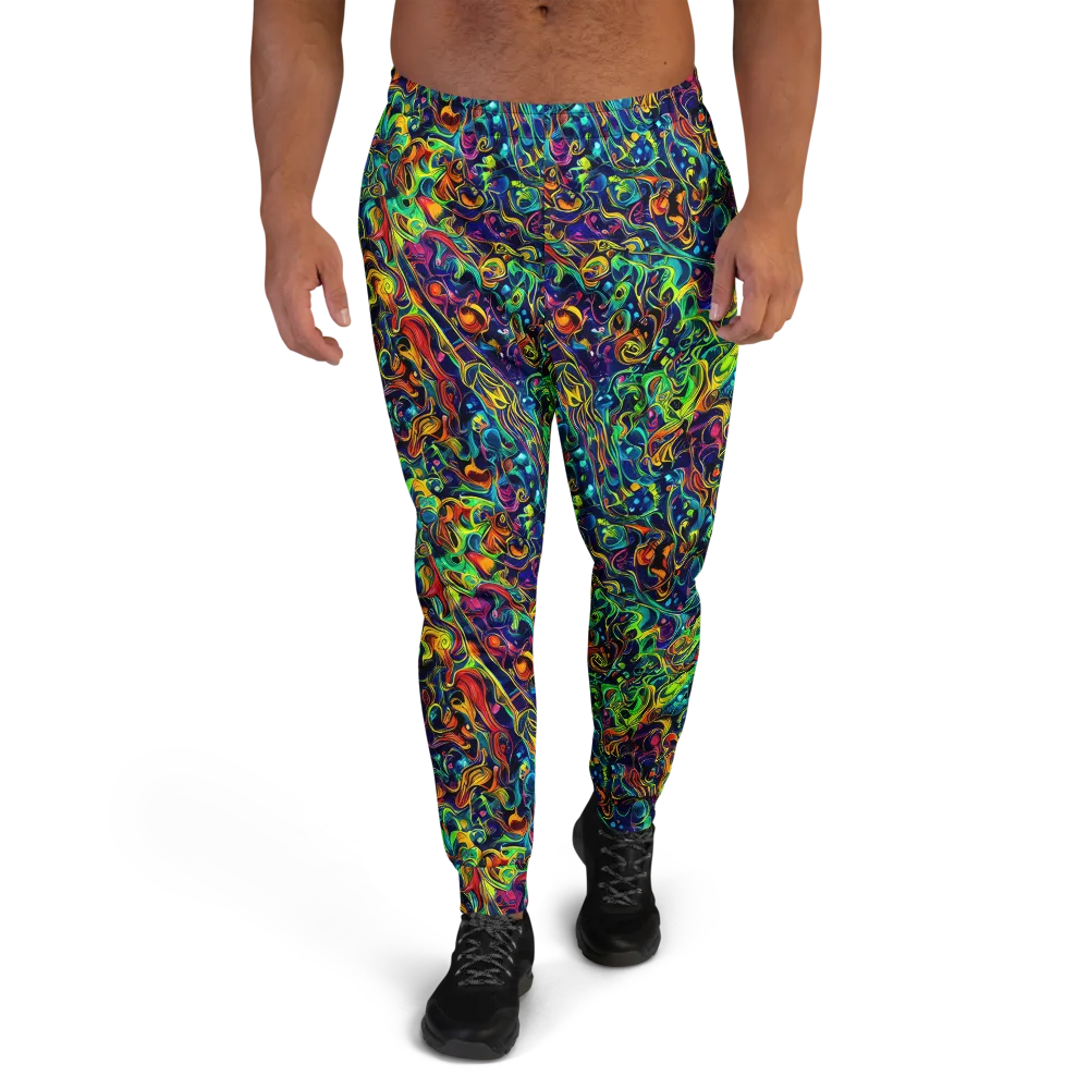 Liquid Kaleidoscope on Men's Joggers — Front