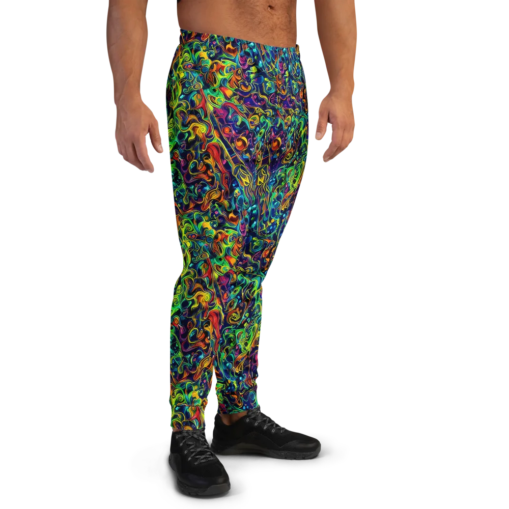 Liquid Kaleidoscope on Men's Joggers — Right