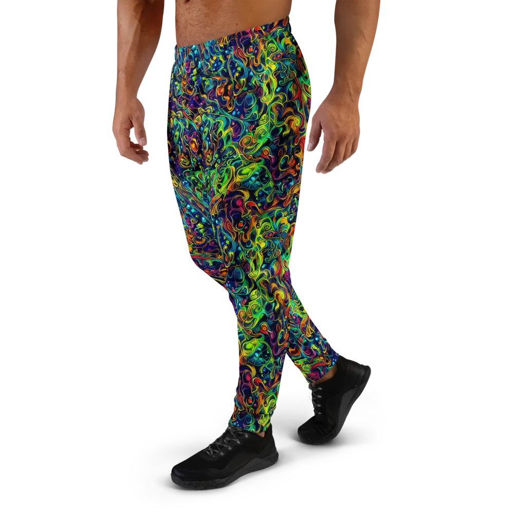 Liquid Kaleidoscope on Men's Joggers — Left