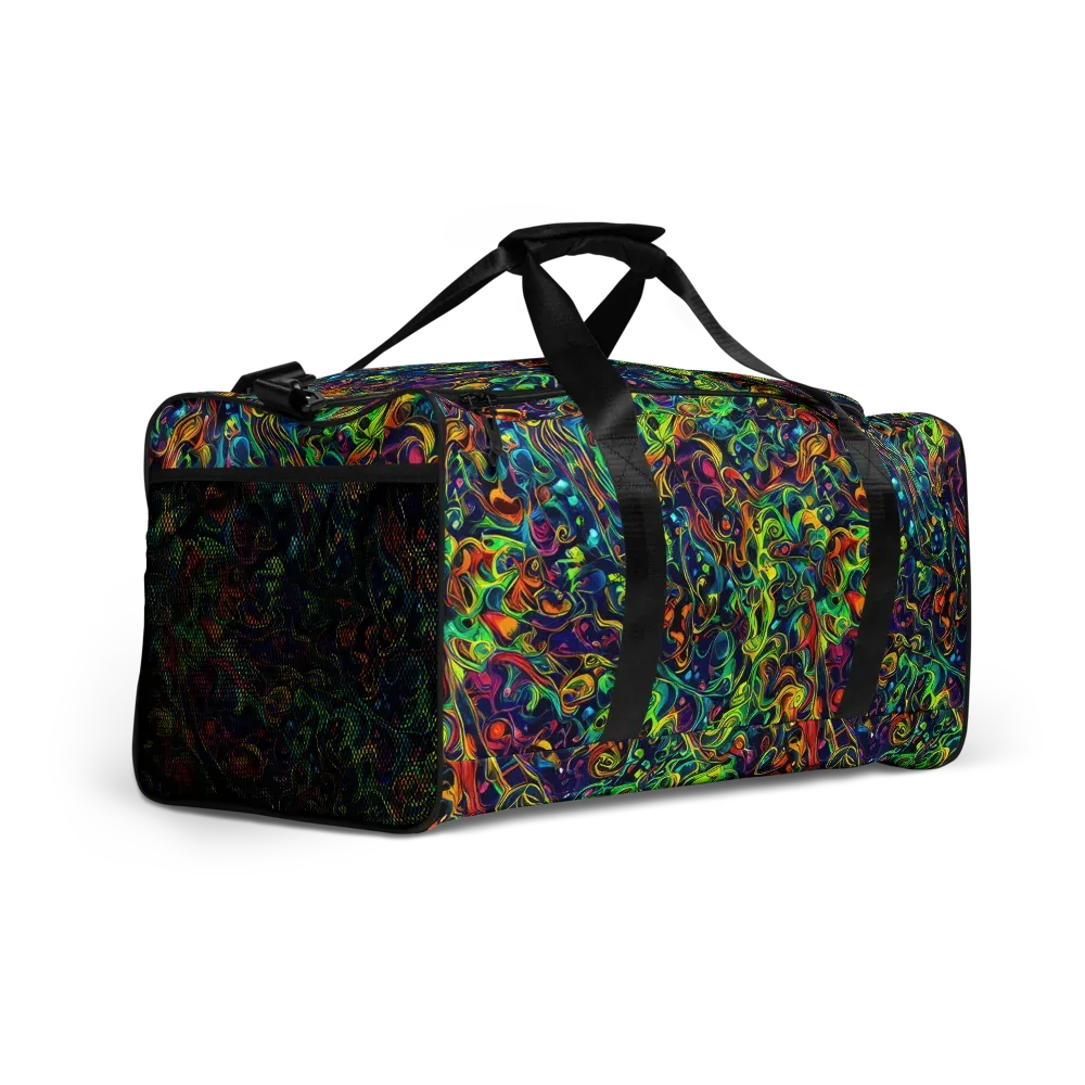Liquid Kaleidoscope on Duffle Bag — Right Front