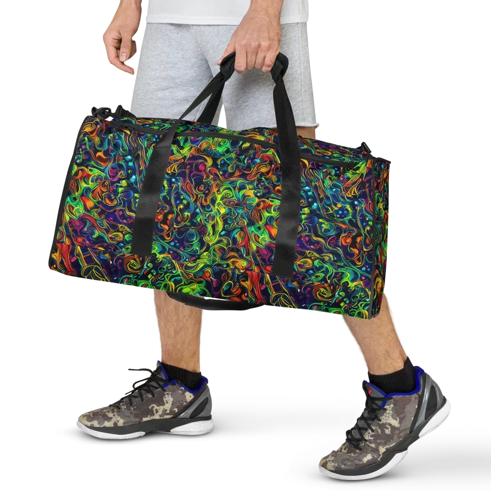 Liquid Kaleidoscope on Duffle Bag — Front