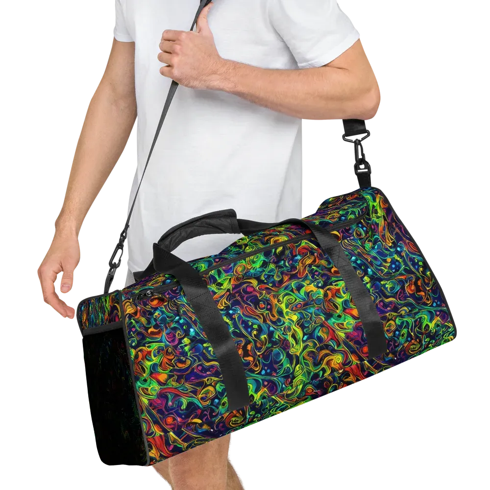 Liquid Kaleidoscope on Duffle Bag — Right Front