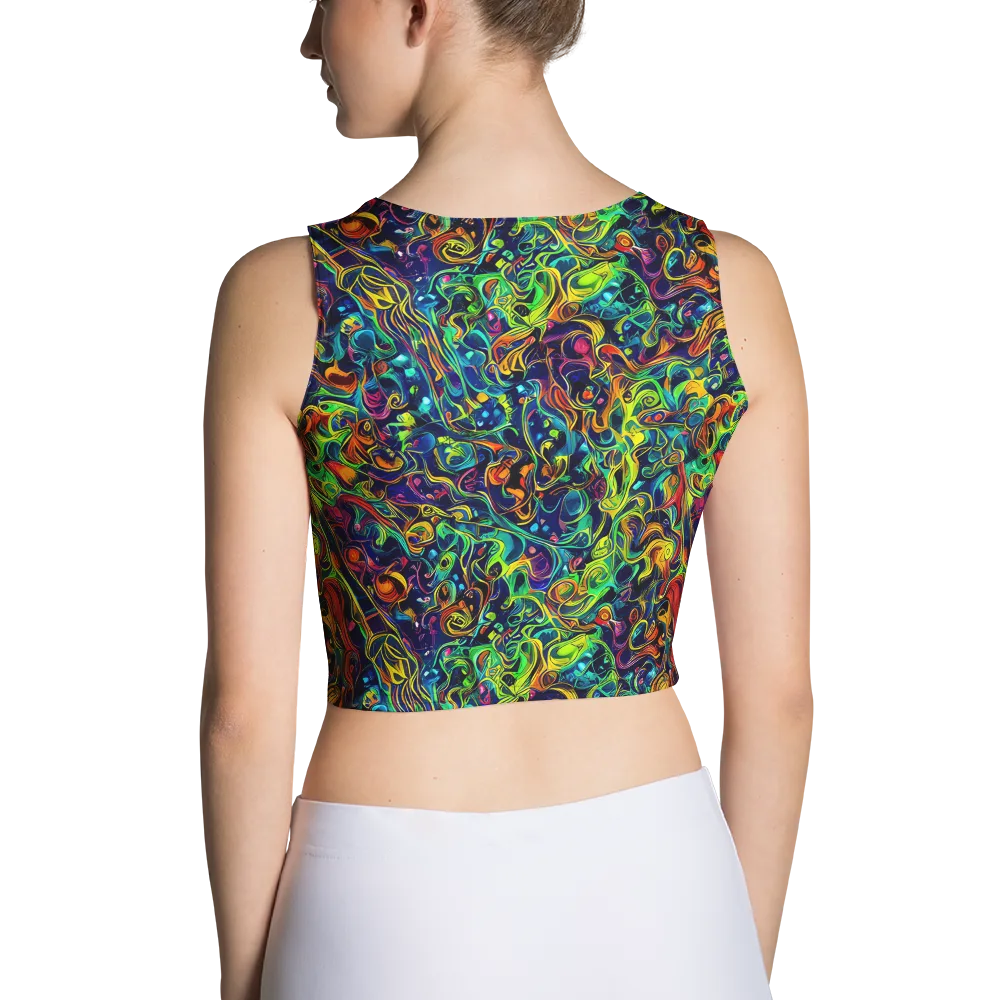 Liquid Kaleidoscope on Crop Top — Back