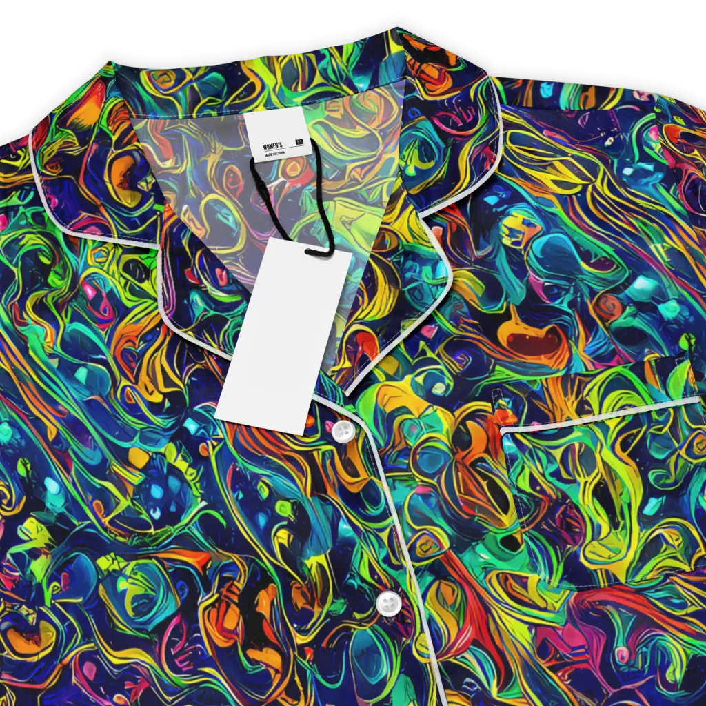Liquid Kaleidoscope on Women's Short Sleeve Pajama Top — Product details