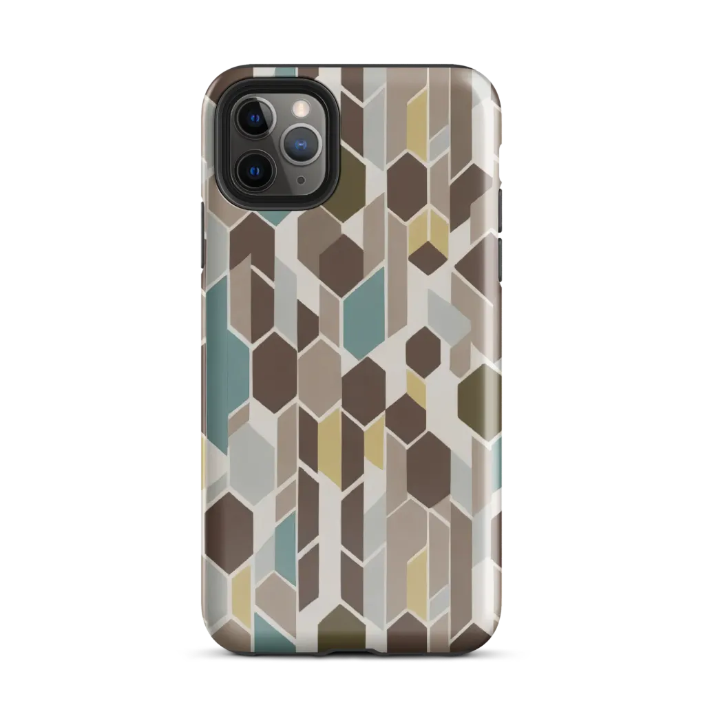 Cocoa Geometry on Tough Case for iPhone® — Front