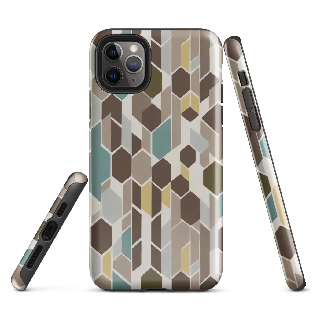 Cocoa Geometry on Tough Case for iPhone® — Front