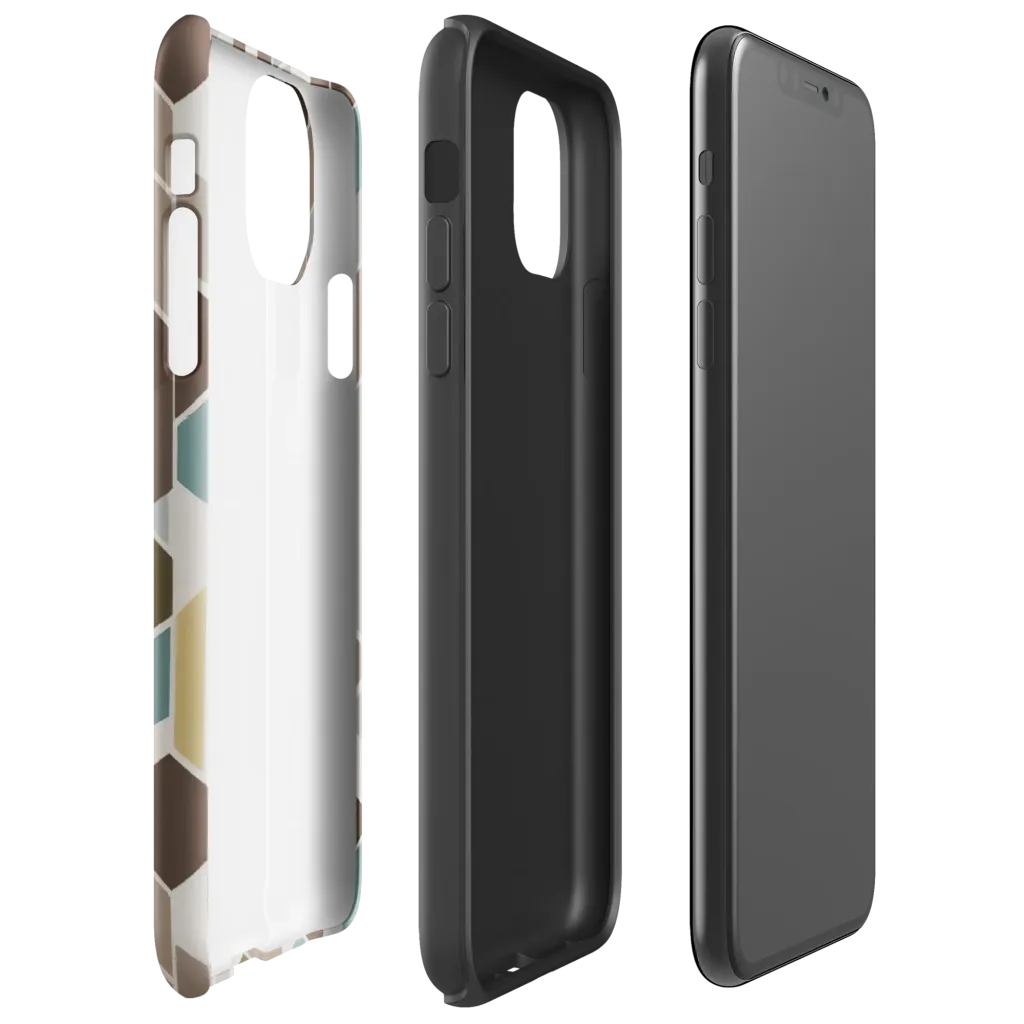 Cocoa Geometry on Tough Case for iPhone® — Right