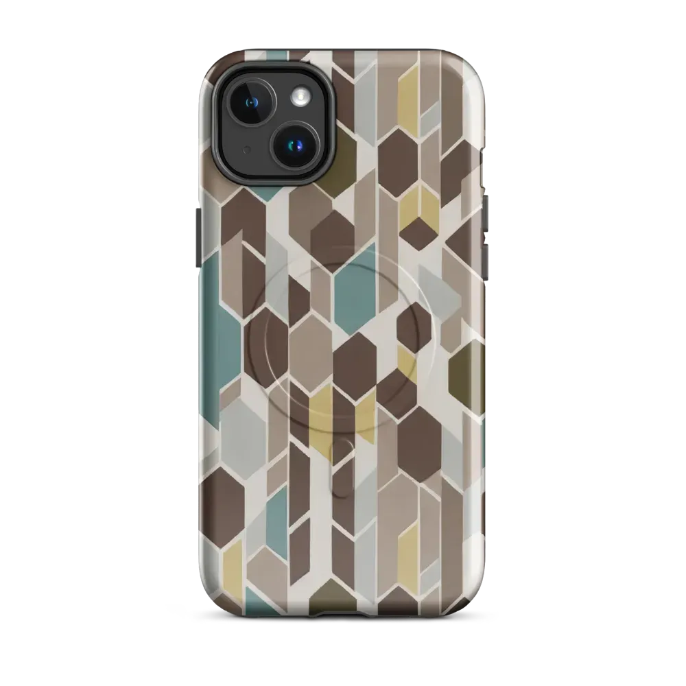 Cocoa Geometry on MagSafe Tough Case for iPhone® — Front