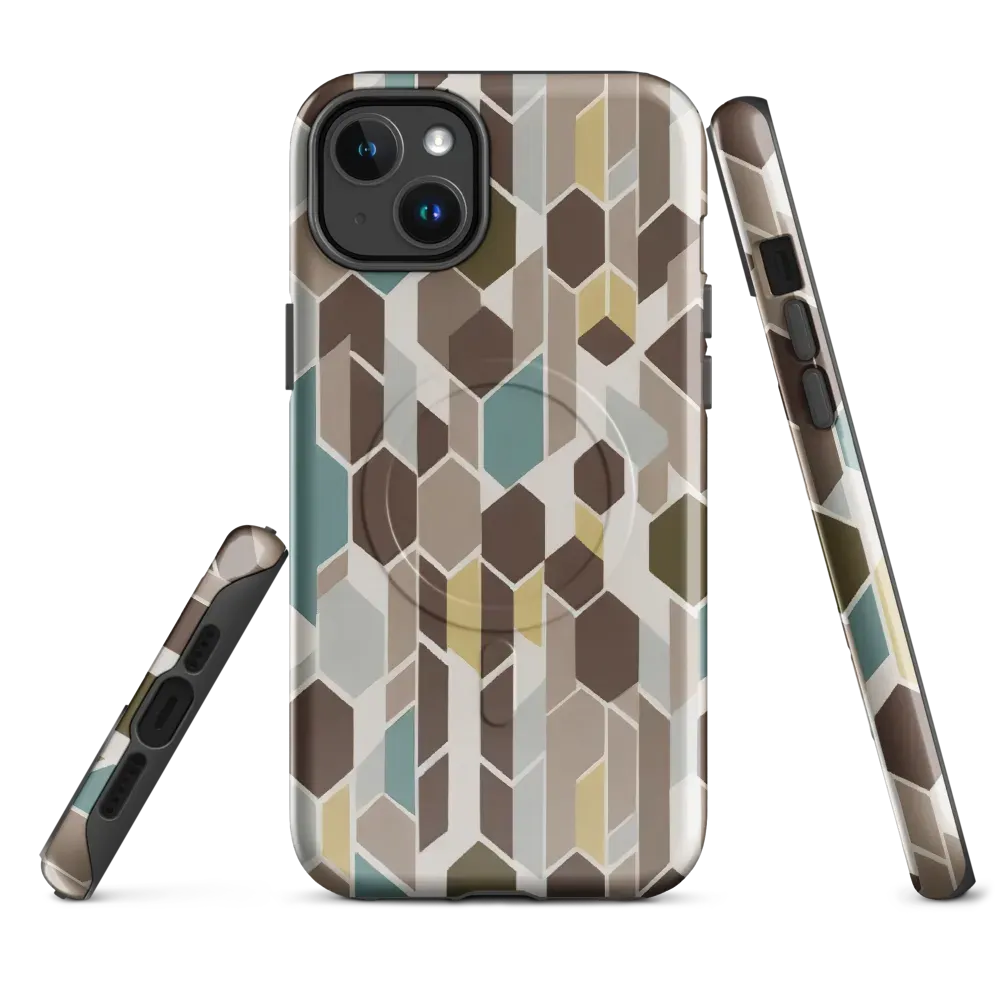 Cocoa Geometry on MagSafe Tough Case for iPhone® — Front