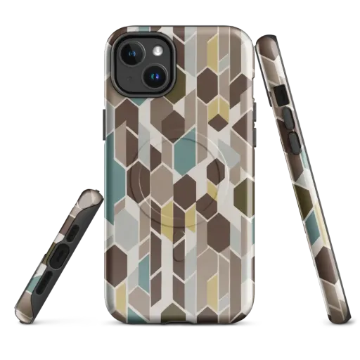 Cocoa Geometry on a MagSafe Tough Case for iPhone®