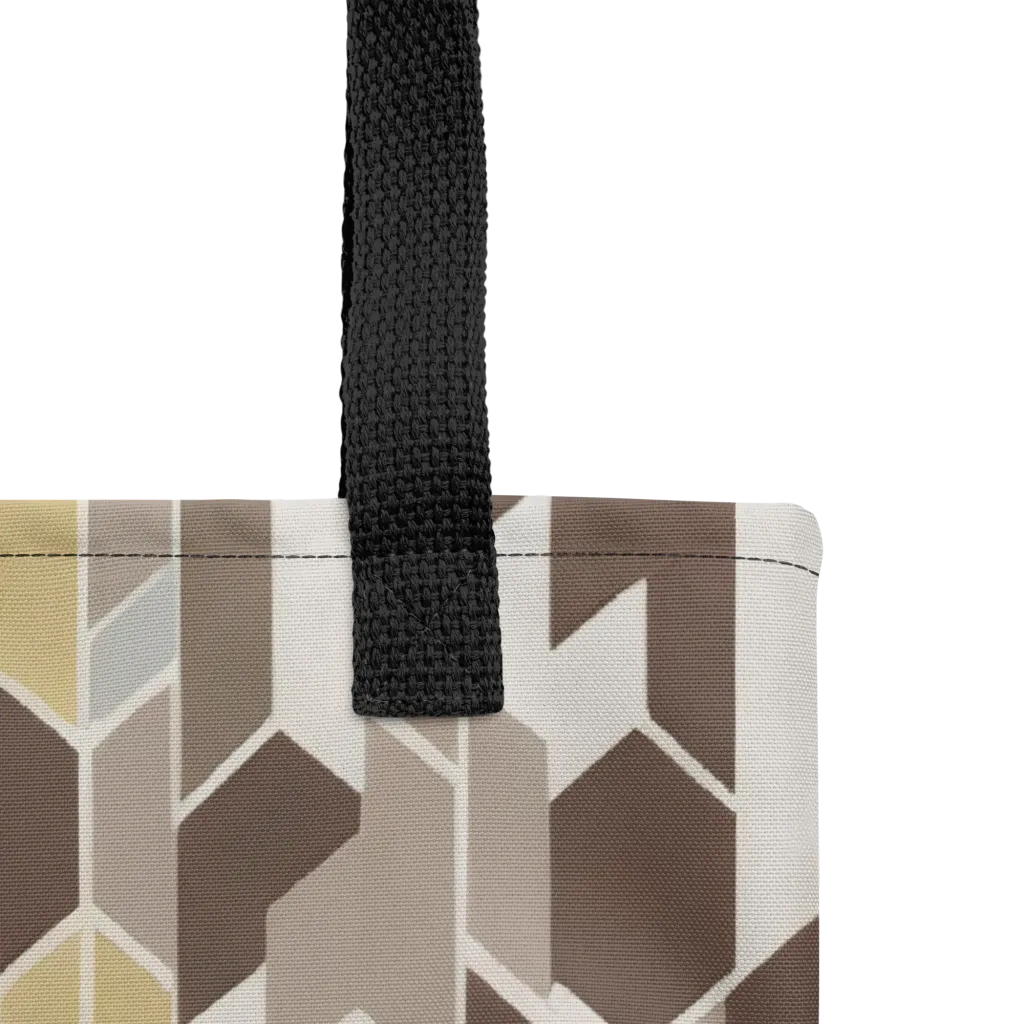 Cocoa Geometry on Tote Bag — Product details