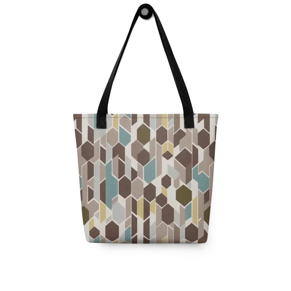 Cocoa Geometry on Tote Bag — Front