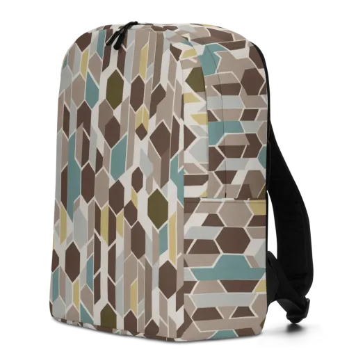 Cocoa Geometry on a Minimalist Backpack