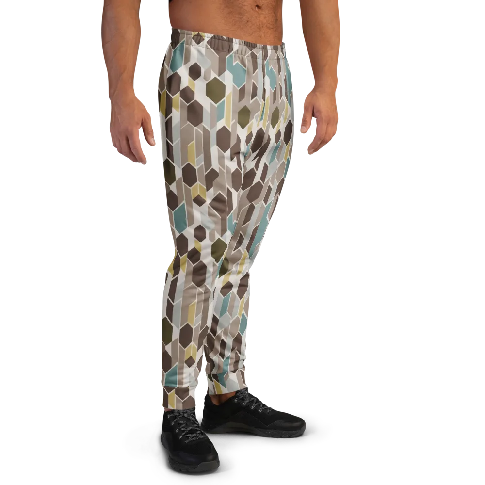Cocoa Geometry on Men's Joggers — Right