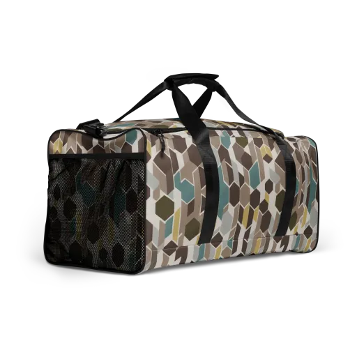 Cocoa Geometry on a Duffle Bag
