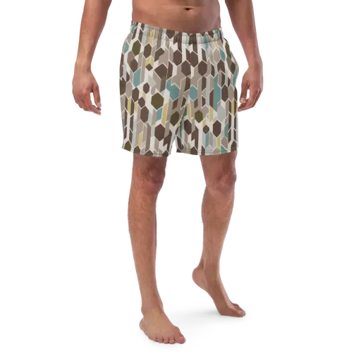 Cocoa Geometry on a Swim Trunks