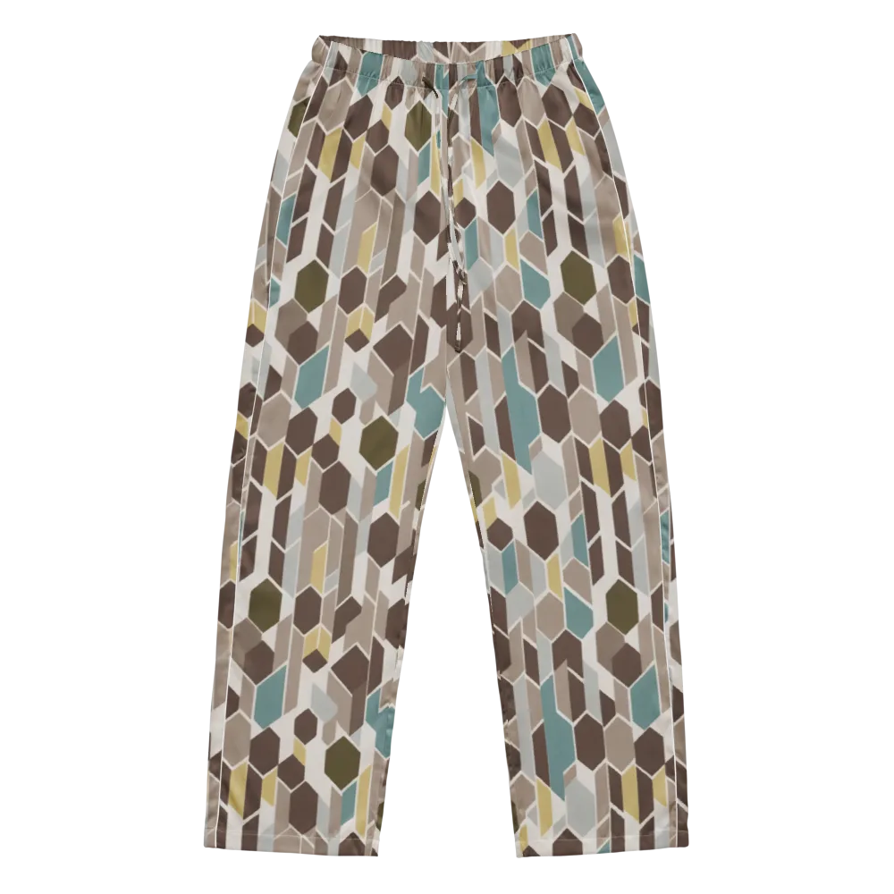 Cocoa Geometry on Women's Pajama Pants — Front