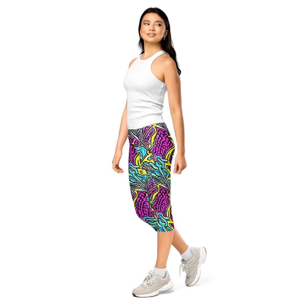 Future Safari on Capri Leggings — Left Front