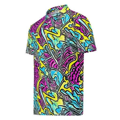 Future Safari on a Men's Slim Fit Polo Shirt