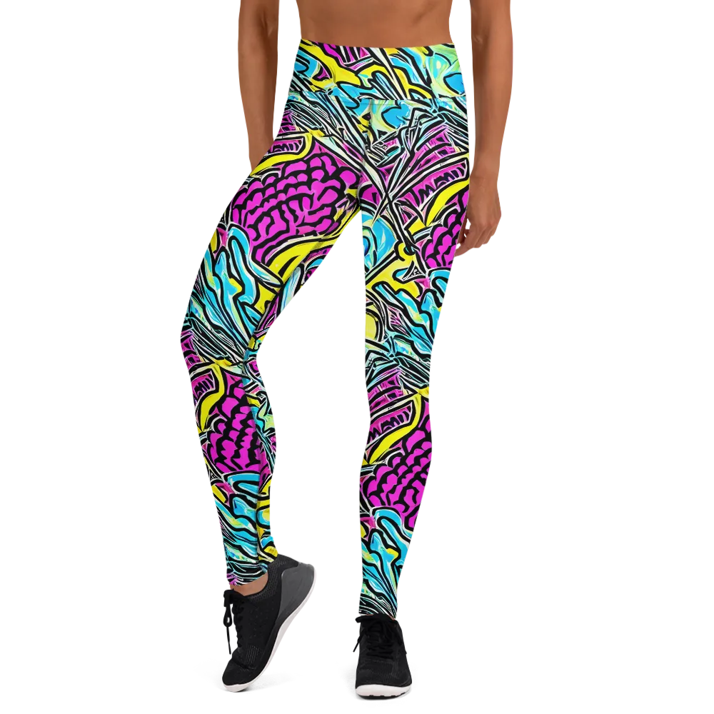 Future Safari on Yoga Leggings — Front