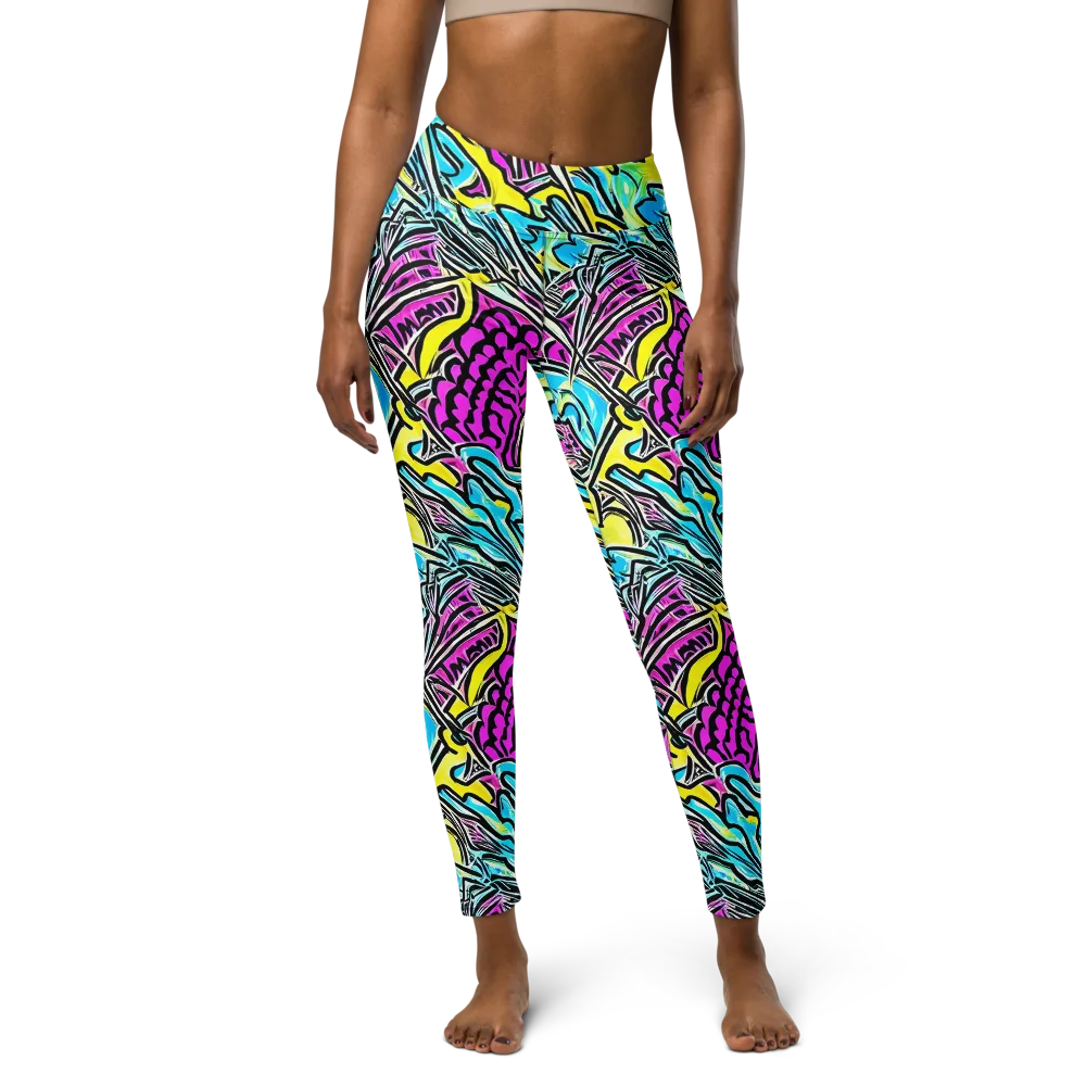 Future Safari on Yoga Leggings — Front