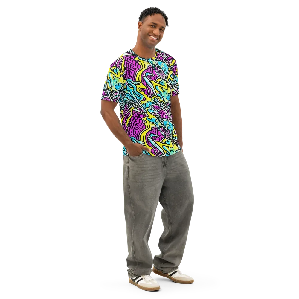 Future Safari on Men's Cotton Crew Neck T-Shirt — Right Front