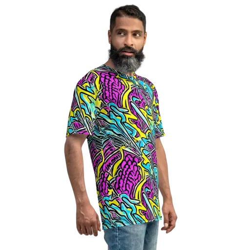 Future Safari on a Men's Crew Neck T-Shirt