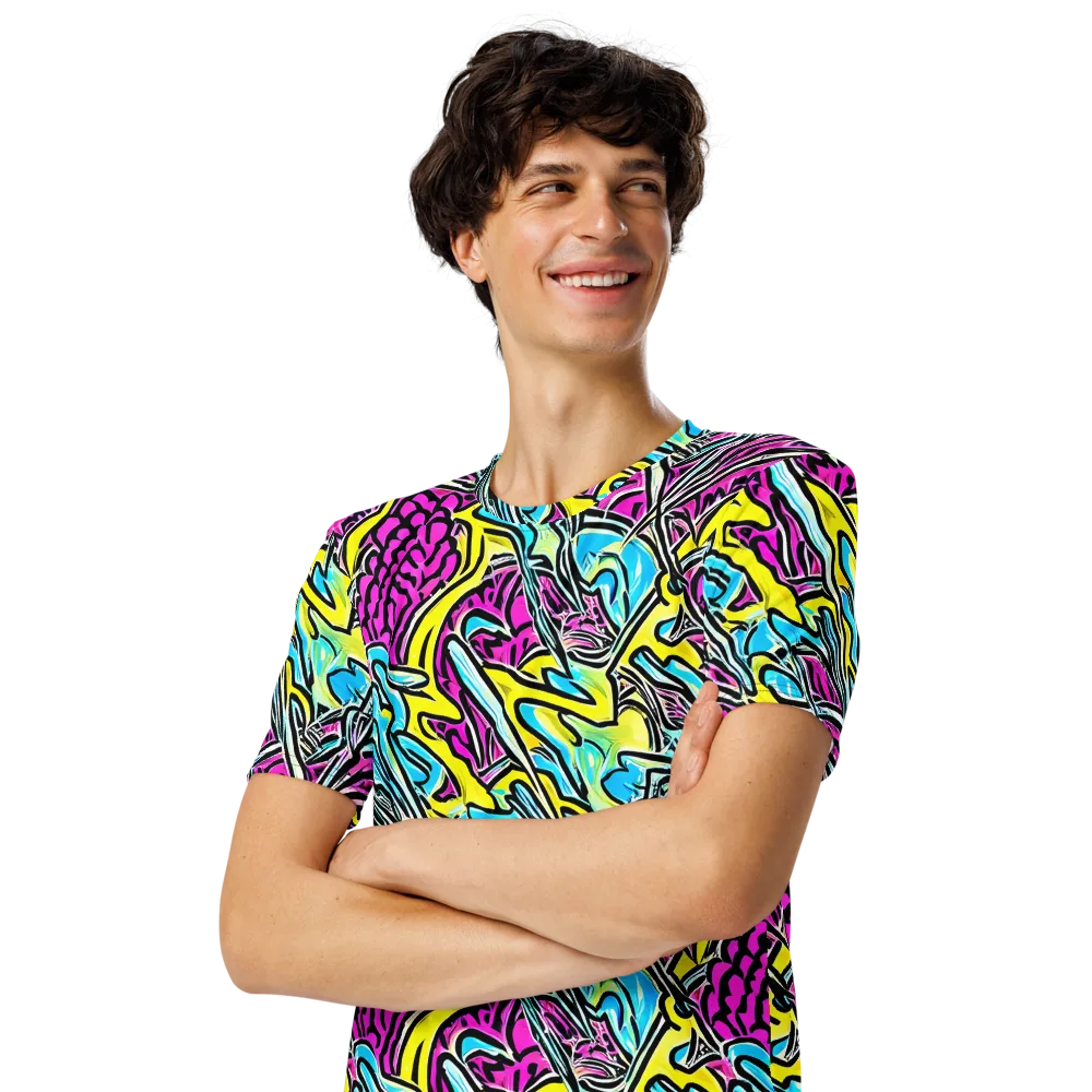 Future Safari on Men's Crew Neck T-Shirt — Left Front