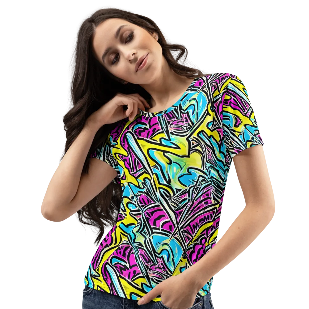 Future Safari on Women's Crew Neck T-Shirt — Left Front