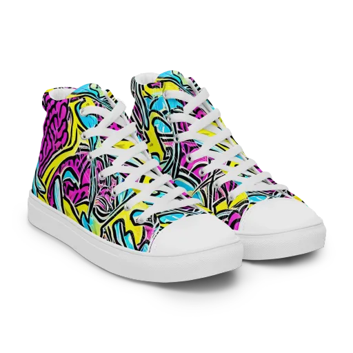 Future Safari on a Women's High Top Canvas Shoes