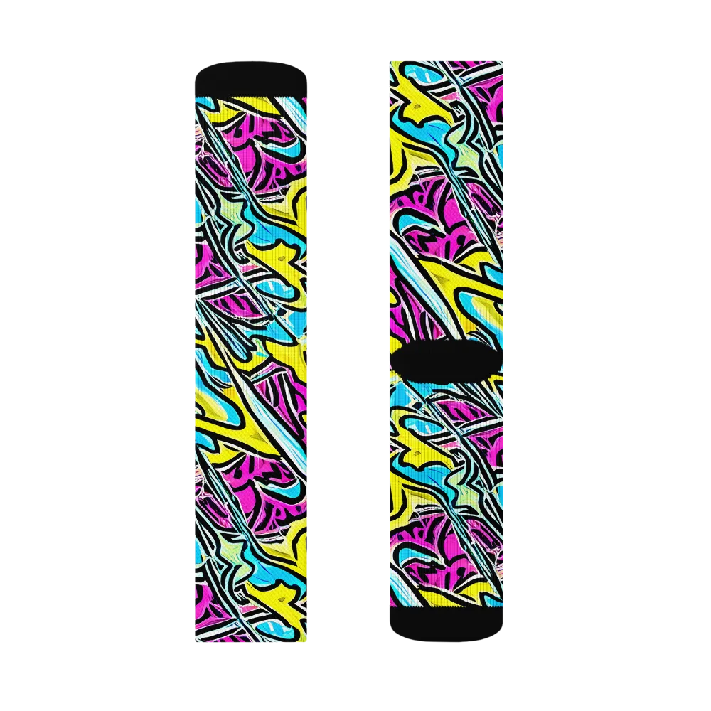 Future Safari on Socks — Left Sock