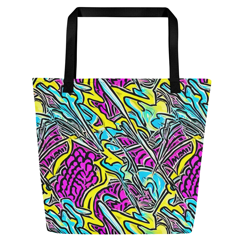 Future Safari on Large Tote Bag W/ Pocket — Front