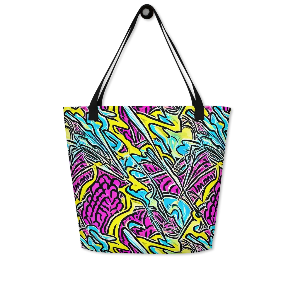 Future Safari on Large Tote Bag W/ Pocket — Front