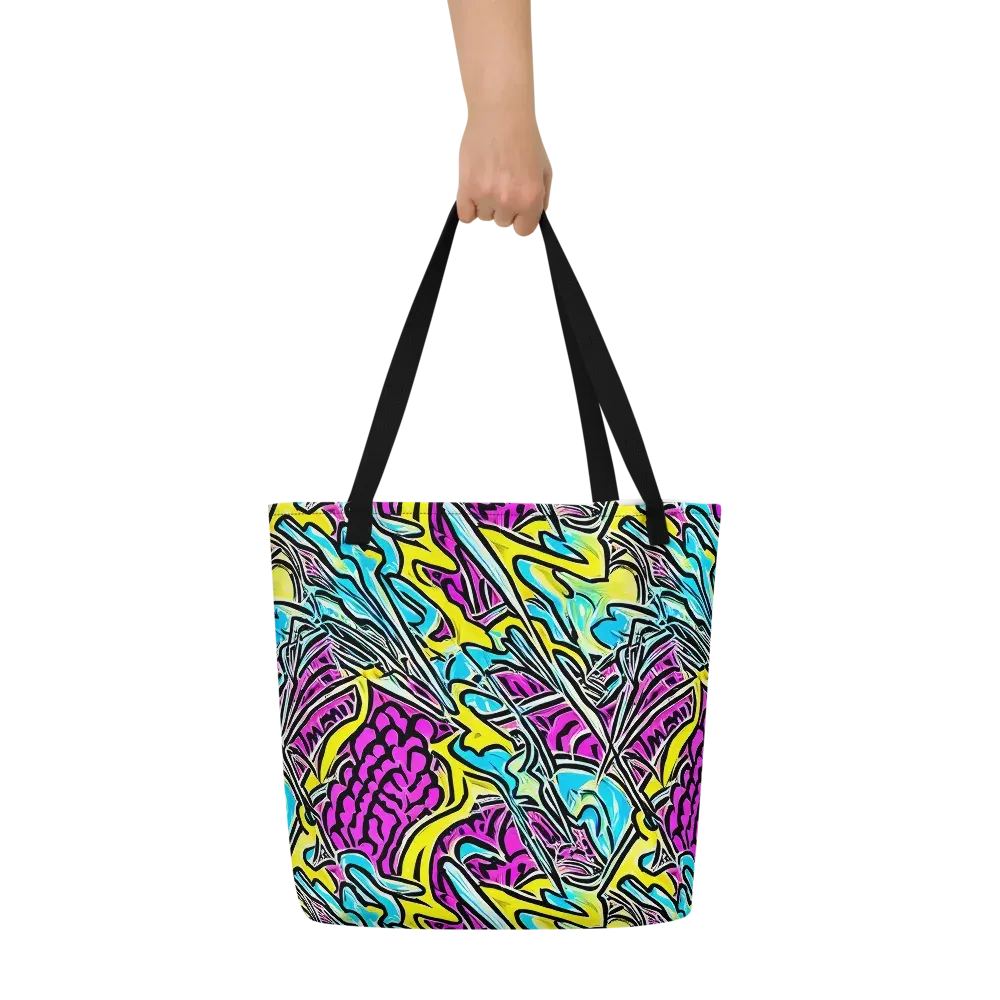 Future Safari on Large Tote Bag W/ Pocket — Front
