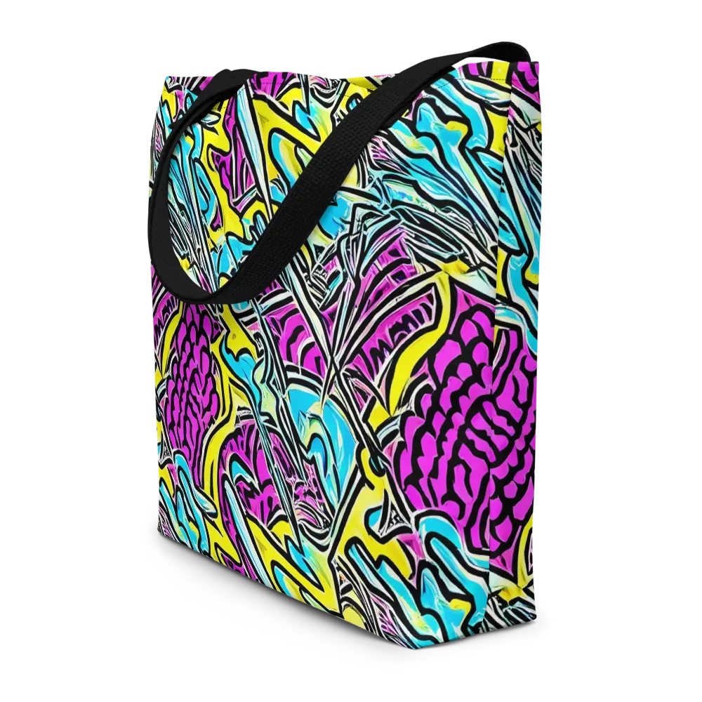 Future Safari on Large Tote Bag W/ Pocket — Front