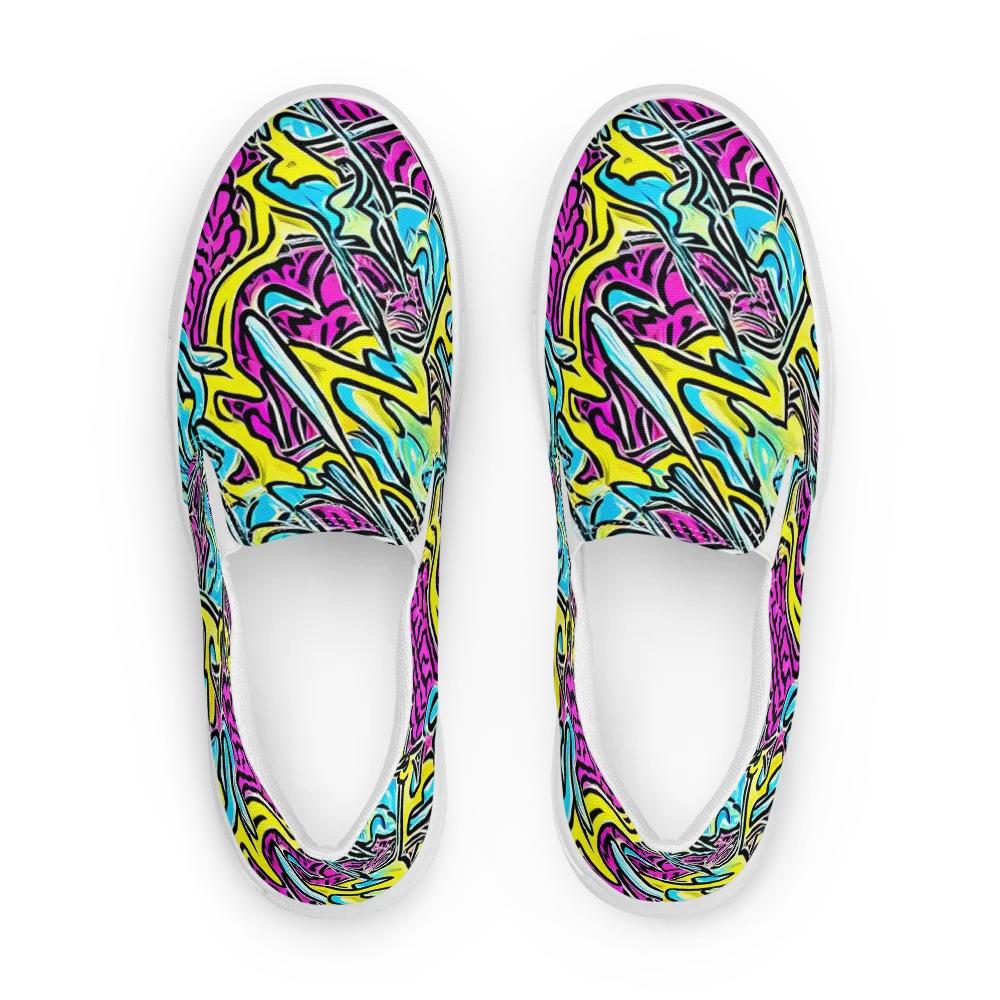 Future Safari on Women's Slip-On Canvas Shoes — Front