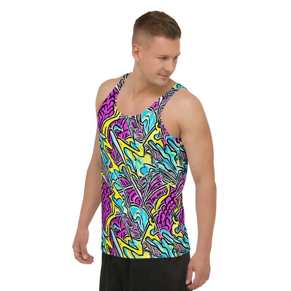 Future Safari on Men's Tank Top — Left Front