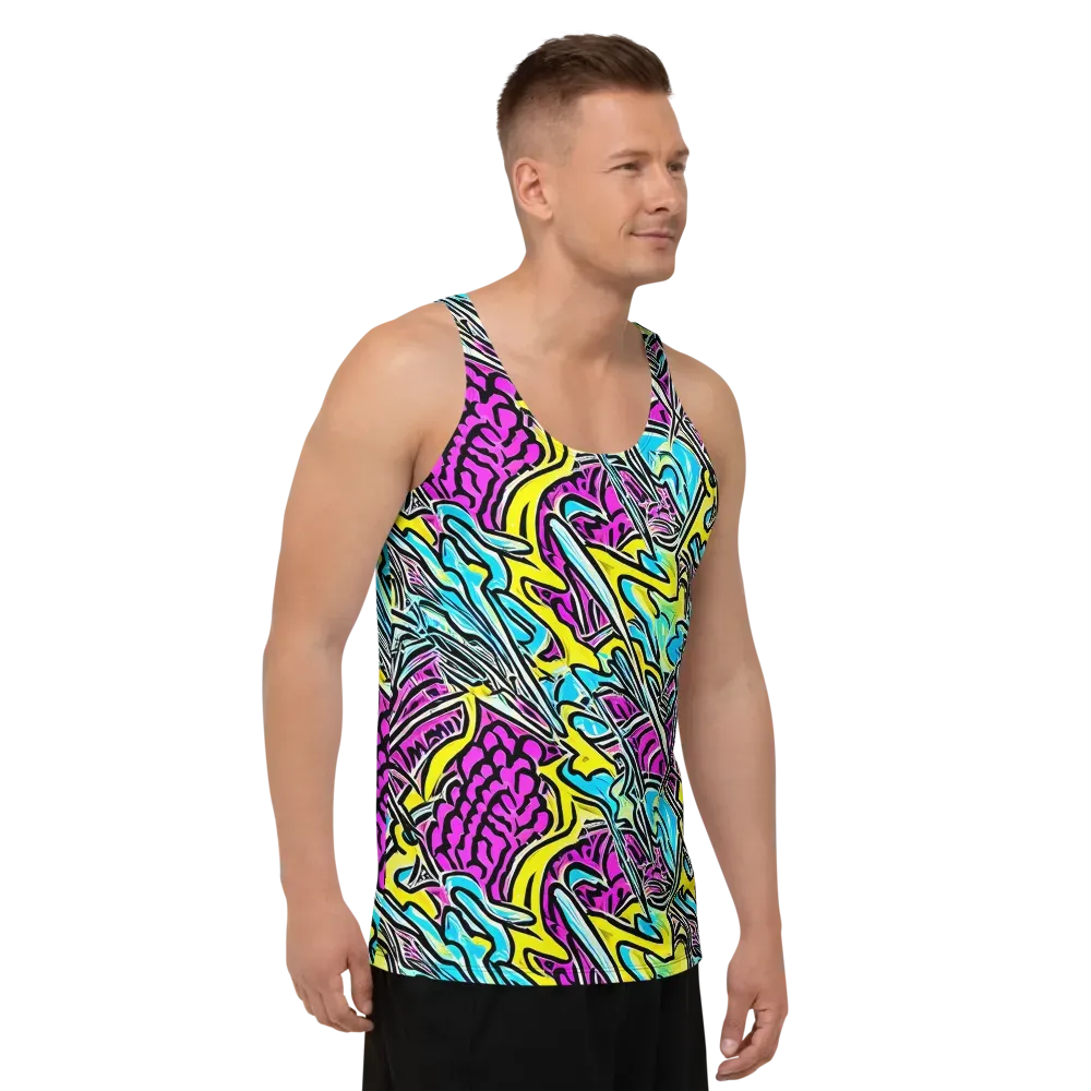 Future Safari on Men's Tank Top — Right Front