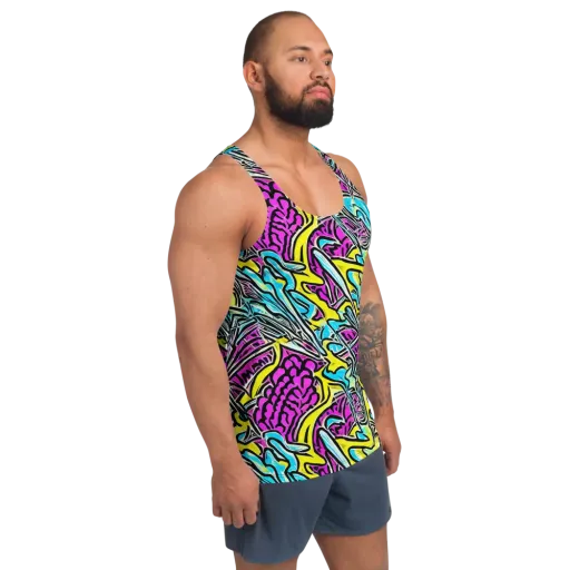 Future Safari on a Men's Tank Top