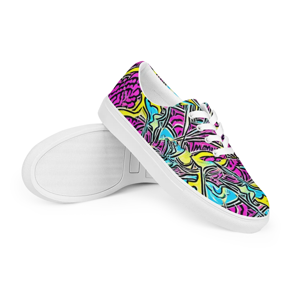 Future Safari on Men's Lace-Up Canvas Shoes — Right Front