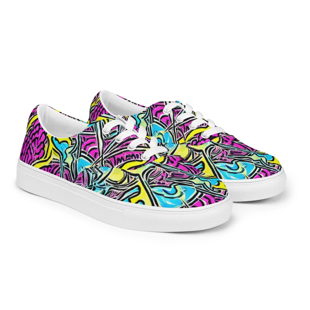 Future Safari on Men's Lace-Up Canvas Shoes — Right Front