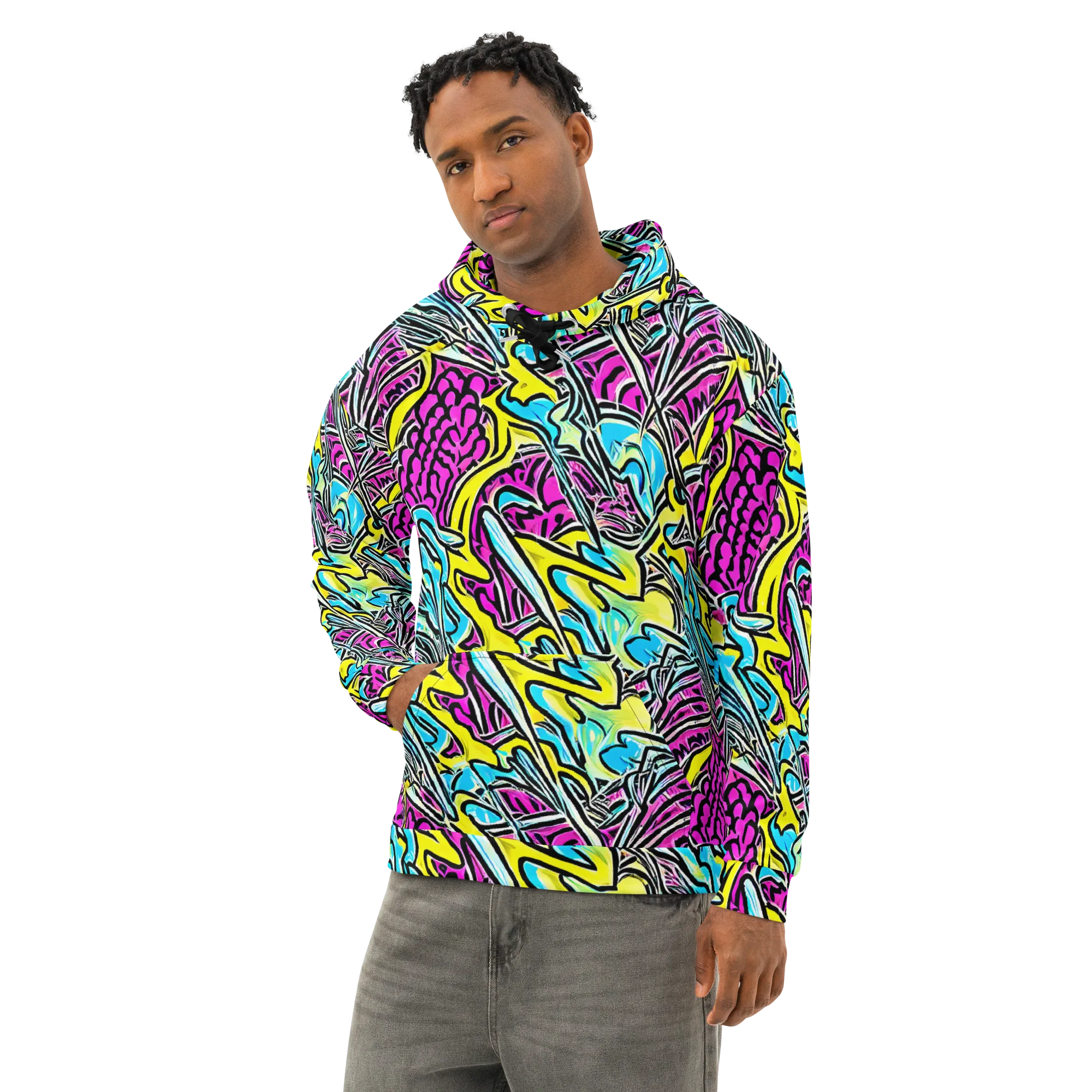 Future Safari on Cotton Hoodie — Left Front
