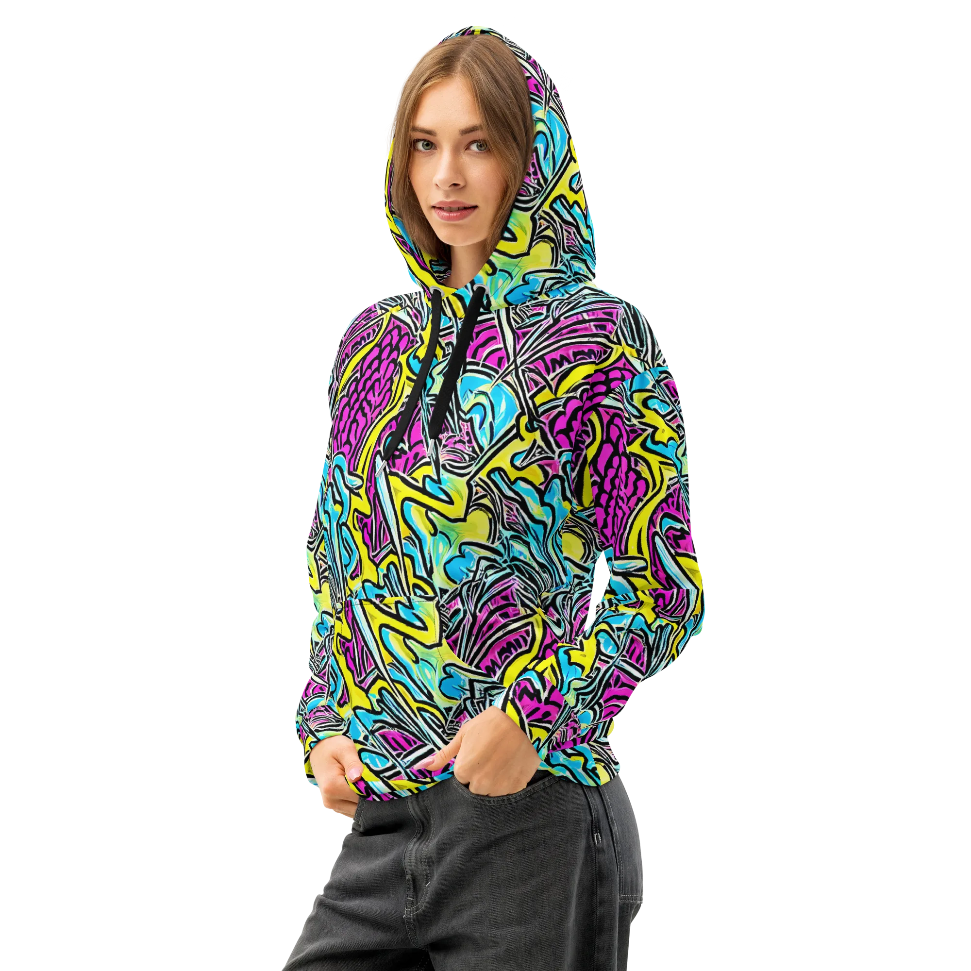 Future Safari on Cotton Hoodie — Left Front