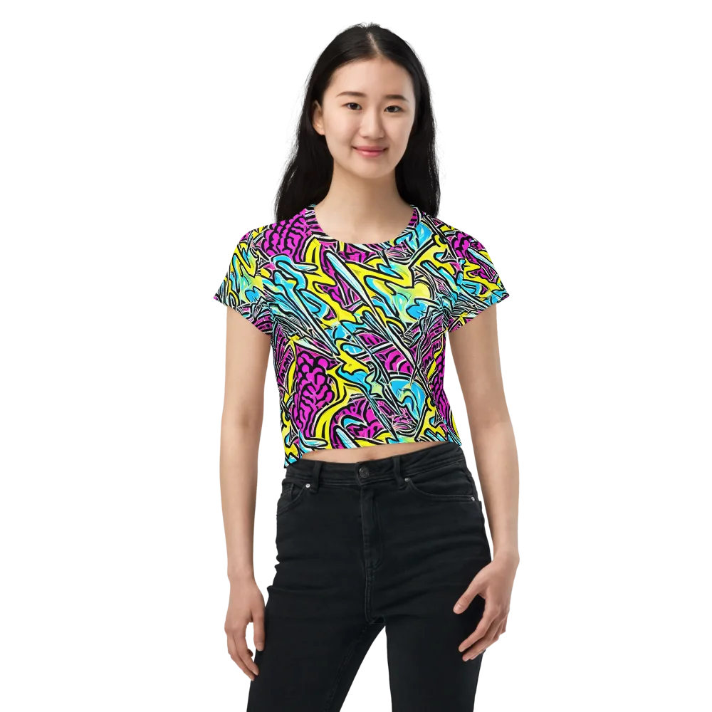 Future Safari on Crop Tee — Front