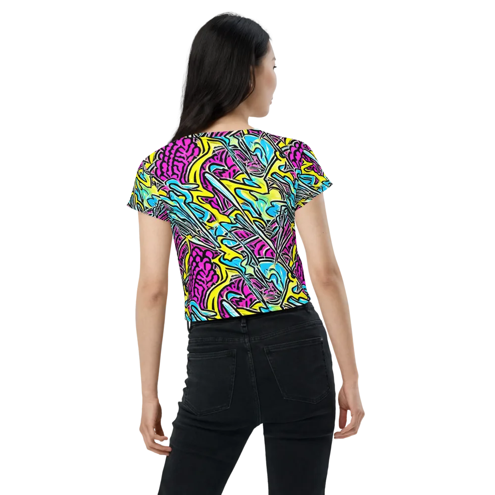 Future Safari on Crop Tee — Back