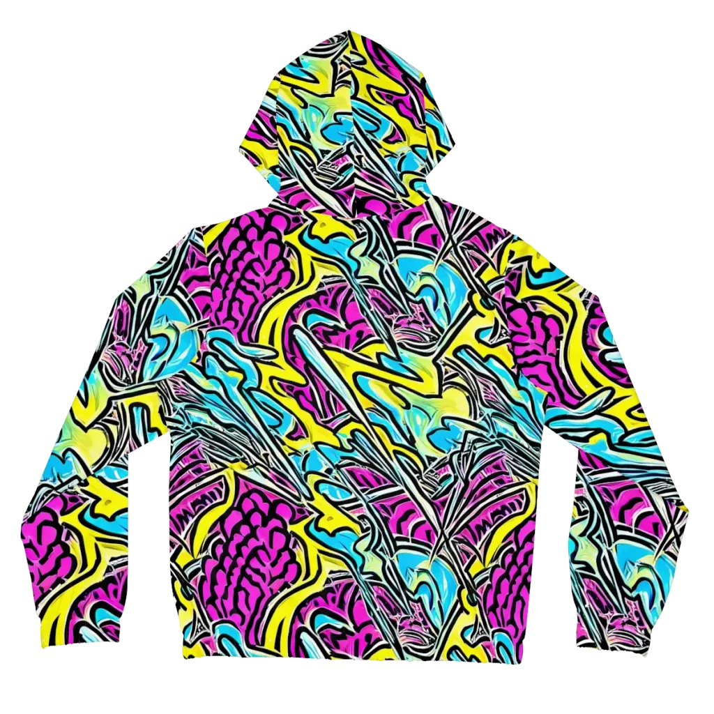 Future Safari on Women's Full-Zip Hoodie — Back