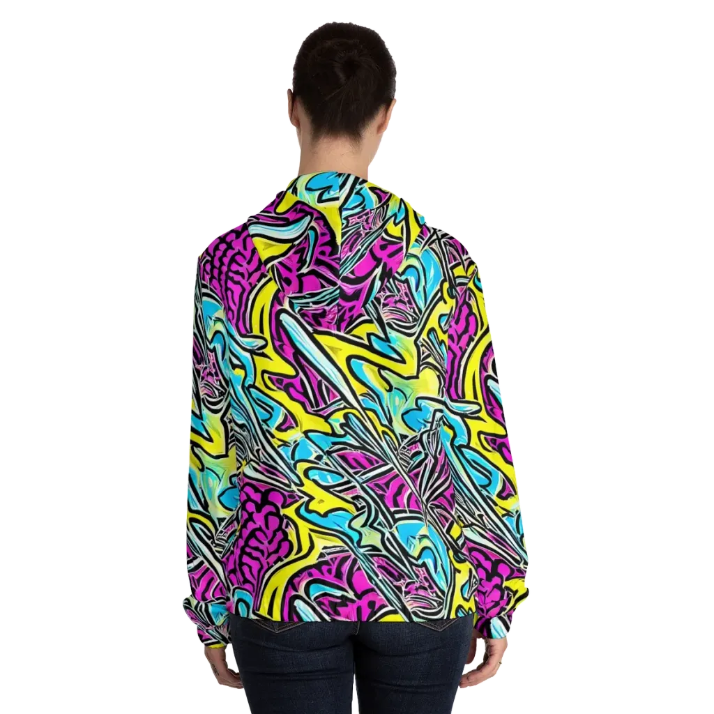 Future Safari on Women's Full-Zip Hoodie — Back On Person