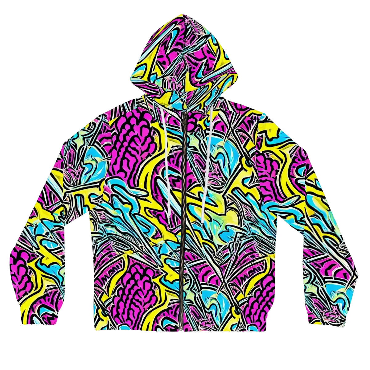 Future Safari on Women's Full-Zip Hoodie — Front