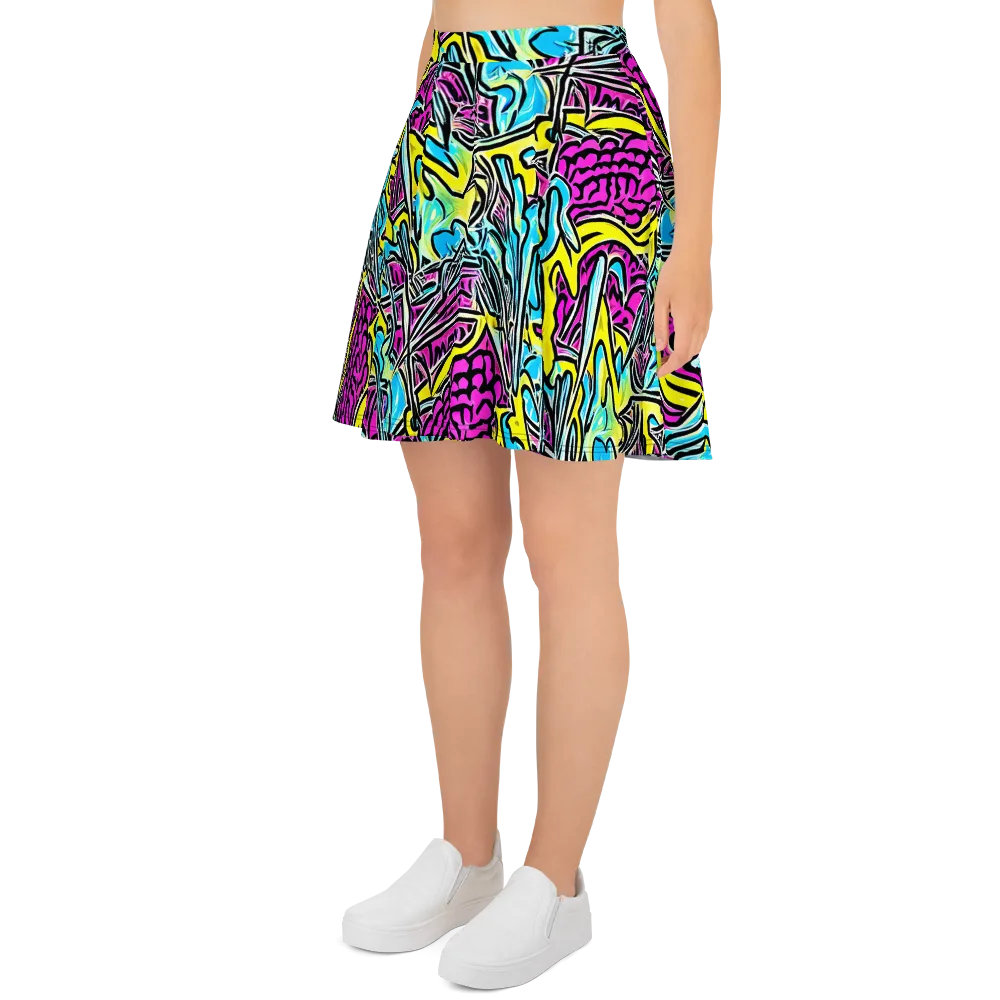 Future Safari on Skater Skirt — Left